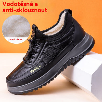 🔥【39-45】Pánská zimní ležérní sportovní obuv 2025👞pravá kůže, nepromokavá, měkká podrážka a samet, nová