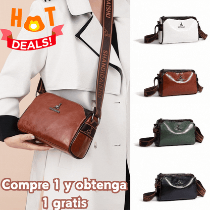 🔥👜👜Dámska crossbody taška z mäkkej kože s veľkou kapacitou