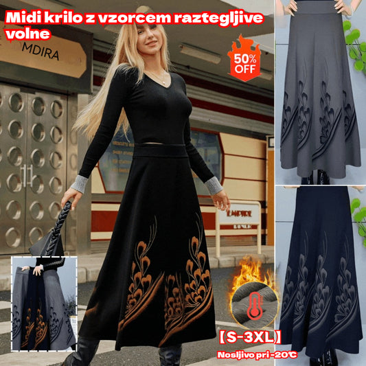 👗🎀【S-3XL】Jesensko in zimsko odebeljeno volneno krilo, modno in vsestransko