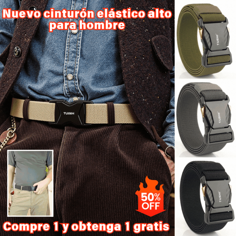 🔥 Novi visok elastični pas za moške (Nepogrešljiv za moške)