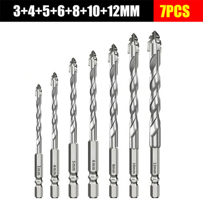 🔥Έκπτωση 40%🔥🧰【3+4+5+6+8+10+12mm】Έκκεντρο τρυπάνι έβδομης γενιάς από εξαιρετικά σκληρό χάλυβα βολφραμίου με οδοντωτή άκρη