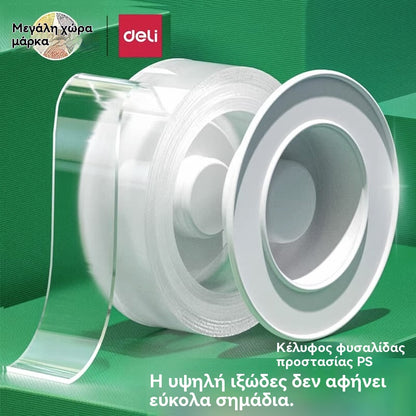 💧 【【2 τόμοι】3cm*3m*2mm——24€】Νανοκολλητική διπλής όψης, υψηλού ιξώδους, διαφανής ακρυλική ταινία, αδιάβροχη, ανθεκτική στη σκόνη