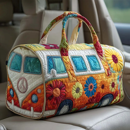 Пътна чанта Hippie Van с подплатена материя-(18X9X9) инча