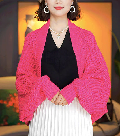 💖【Περιορισμένη προσφορά: Έκπτωση 40%】Φθινόπωρο και χειμώνα νέο μαλακό πλεκτό ζεστό ζακέτα σάλι