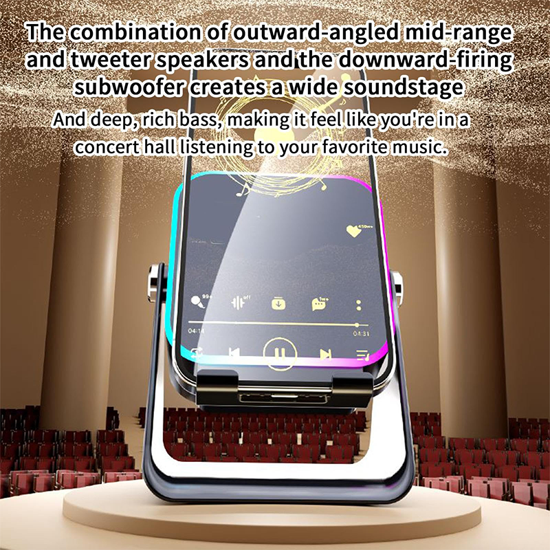 🔥📢 50% ΕΚΠΤΩΣΗ! Ηχείο Bluetooth 5 σε 1 με ασύρματη φόρτιση και ρυθμιζόμενη βάση τηλεφώνου 🎶⚡
