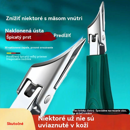 🔥【Kúp 1 a získaj 1 zadarmo】🔥 Klieštiky na nechty s ochranou proti striekajúcej vode s ostrím zahnutým pod uhlom 25° (sada 3 kusov)