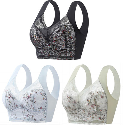 🔥【Vremenski ograničena rasprodaja: 59% popusta】💕🎁Bešavni grudnjak od ledene svile velike veličine, prozračan i podesiv【40kg-100kg】