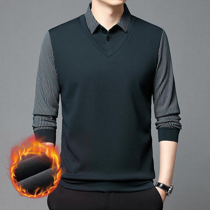 🔥👔【M-4XL】Nova moška dvodelna obleka iz imitacije šenila 2025