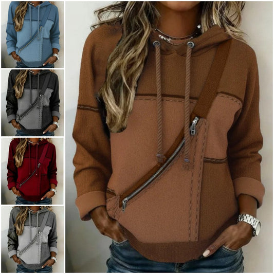 🔥【Časově omezená nabídka】🎀🎀【S-5XL】Dámská mikina s kapucí a dlouhým rukávem s potiskem