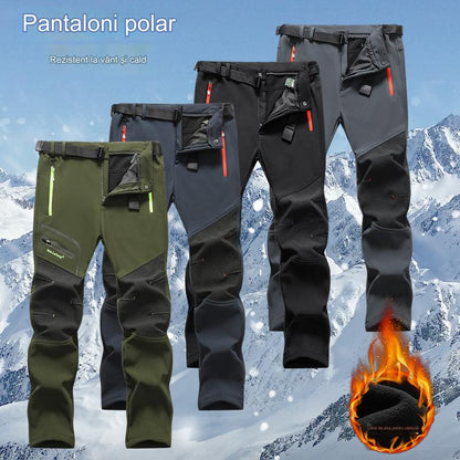 🔥🔥[S-5XL] Nove jesensko-zimske moške vodoodporne žametne tople hlače za prosti čas