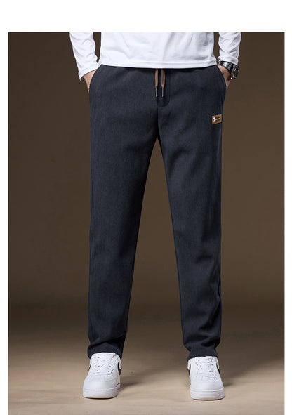 🔥⛄【Zimowy nowy styl】✨🎉Nowe modne męskie spodnie casualowe z pluszowego aksamitu i pogrubionym materiałem