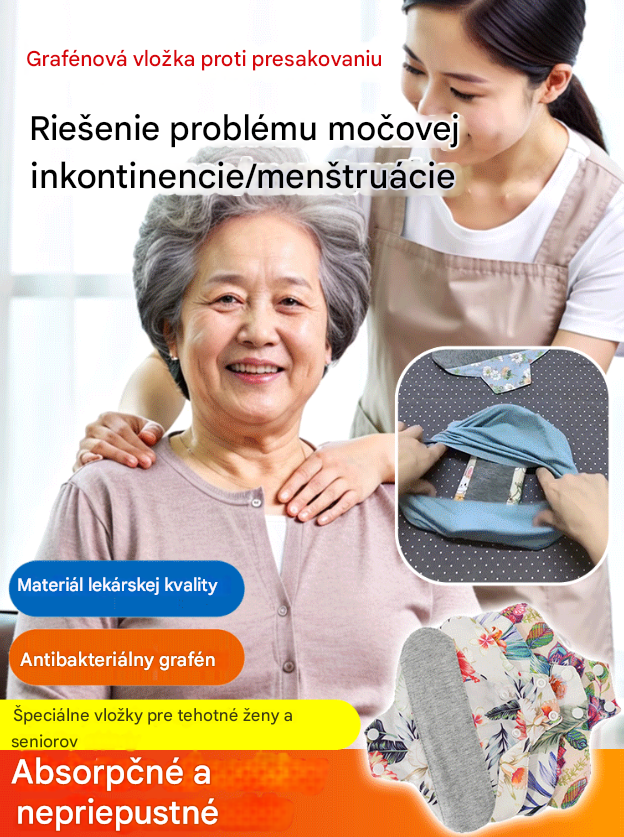 🔥【Kúpte 2 a získajte 2 zadarmo】Umývateľná antibakteriálna vložka z grafénovej bavlny
