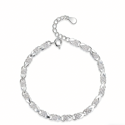 😀👉【30% popusta】💖🍀Nova moderna narukvica od 925 sterling srebra s četveroliskom djetelinom (ženska)