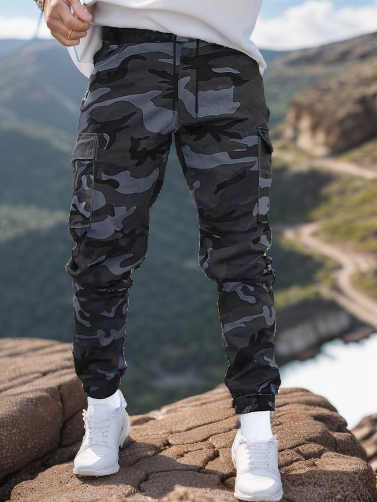 🛠️ 60 % POPUST! 👖 Trpežne taktične delovne hlače - mešanica najlona in bombaža, veliko funkcionalnih žepov, idealne za delo na prostem 🌲