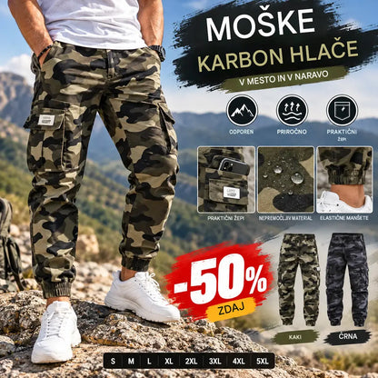 🛠️ 60 % POPUST! 👖 Trpežne taktične delovne hlače - mešanica najlona in bombaža, veliko funkcionalnih žepov, idealne za delo na prostem 🌲