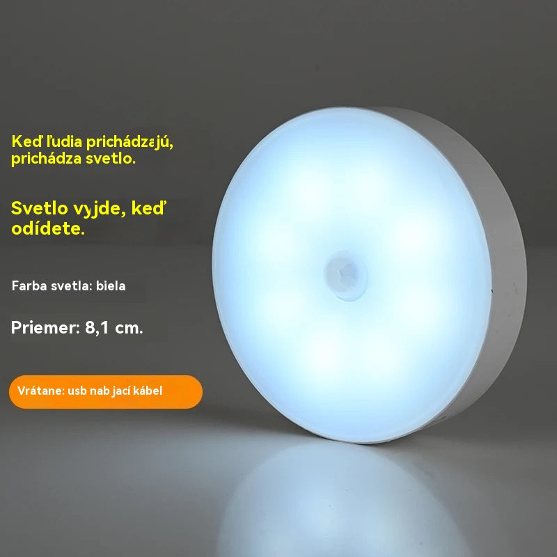 🏡💡【Kúpte 2 a získajte 2 zadarmo】Inteligentné LED svetlo so snímaním ľudského tela, ľahko sa nabíja a je praktické