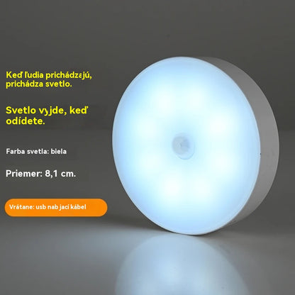 🏡💡【Kúpte 2 a získajte 2 zadarmo】Inteligentné LED svetlo so snímaním ľudského tela, ľahko sa nabíja a je praktické