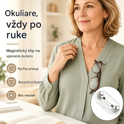 5 kus za 23 eur 🧷🧲 Magnetický držiak na okuliare, univerzálny vešiak na okuliare pre čitateľov, okuliare s modrým svetlom a slnečné okuliare, už žiadne stratené okuliare