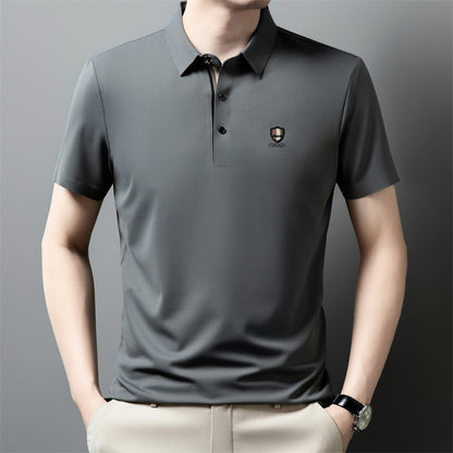 【M-4XL】Nova ledeno svilena polo majica s reverom i pola rukava za ljeto 2026