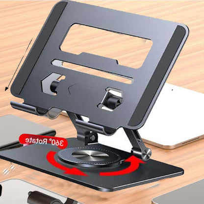 💥💻【Промоция – Намаление 40%!】Въртяща се стойка от алуминиева сплав за лаптоп и таблет