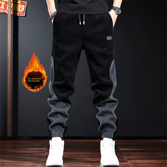 🔥👖【Rasprodaja zaliha – šokantnih 50% popusta!】😎Moderne muške duge hlače od zadebljanog korduroja, tople i ležerne muške hlače