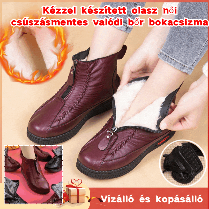 🔥🔥【35-42】Ženski jesenski in zimski škornji z mehkim podplatom in zadrgo, modni in udobni