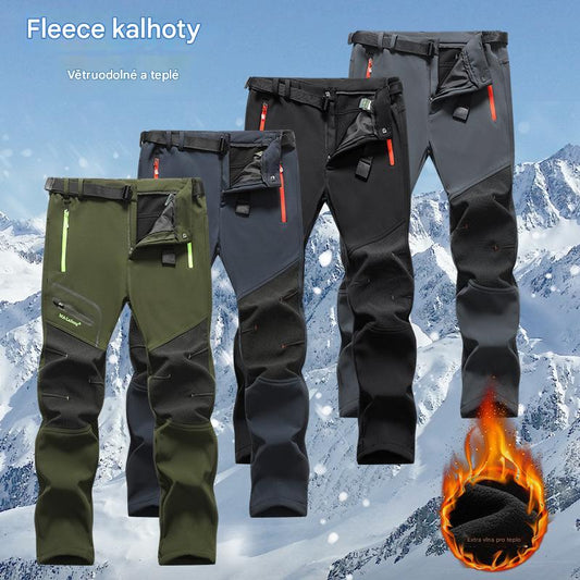 🏃‍♂️【S–5XL】2026 Nové pánské outdoorové kalhoty na podzim a zimu - teplé, fleecové, nepromokavé a větruodolné