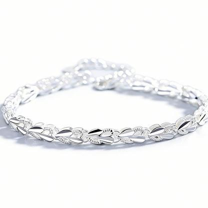 😀👉【30% popusta】💖🍀Nova moderna narukvica od 925 sterling srebra s četveroliskom djetelinom (ženska)