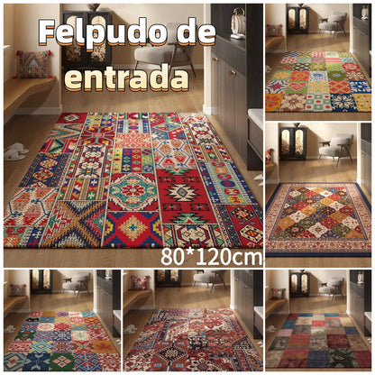 🔥40% kedvezmény + Ingyenes szállítás🔥【80*120CM】Perzsa stílusú lakástextil lábtörlő, kristály bársony anyagból, csúszásmentes, könnyen tisztítható és koszálló