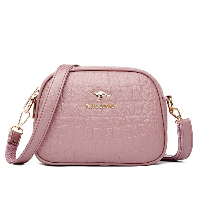 👜Модна многопластова кръстосана чанта с голям капацитет чанта за мобилен телефон