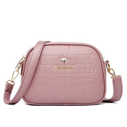 👜Модна многопластова кръстосана чанта с голям капацитет чанта за мобилен телефон