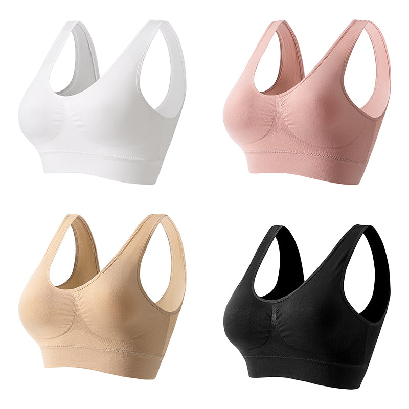 【4/8 kosi】【S-5XL】Seksi push-up modrček brez žice in za večje velikosti