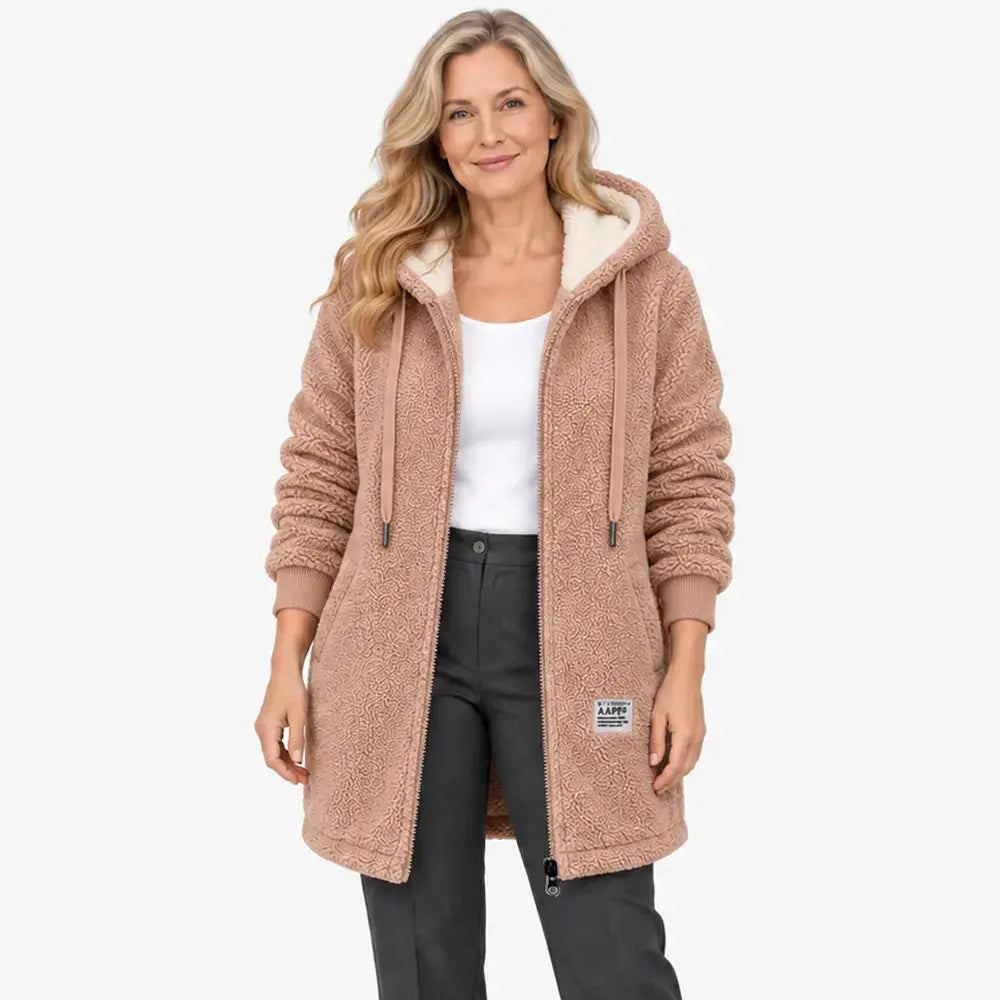 ⛄🧥 Dámska zimná bunda s kapucňou — teplá, mäkká a pohodlná, dostupná vo veľkostiach M–3XL.