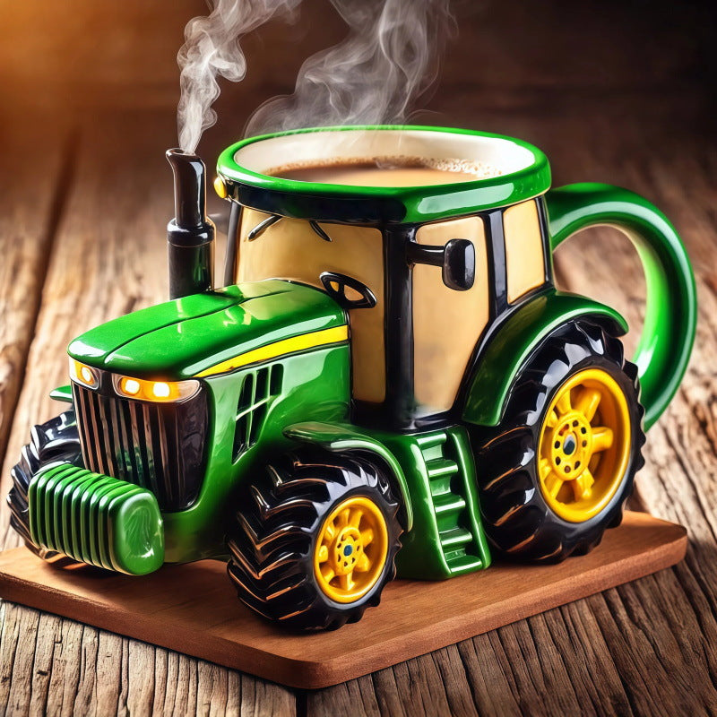 【Горещи продажби】🚜☕Ретро чаша за кафе във формата на селскостопански трактор