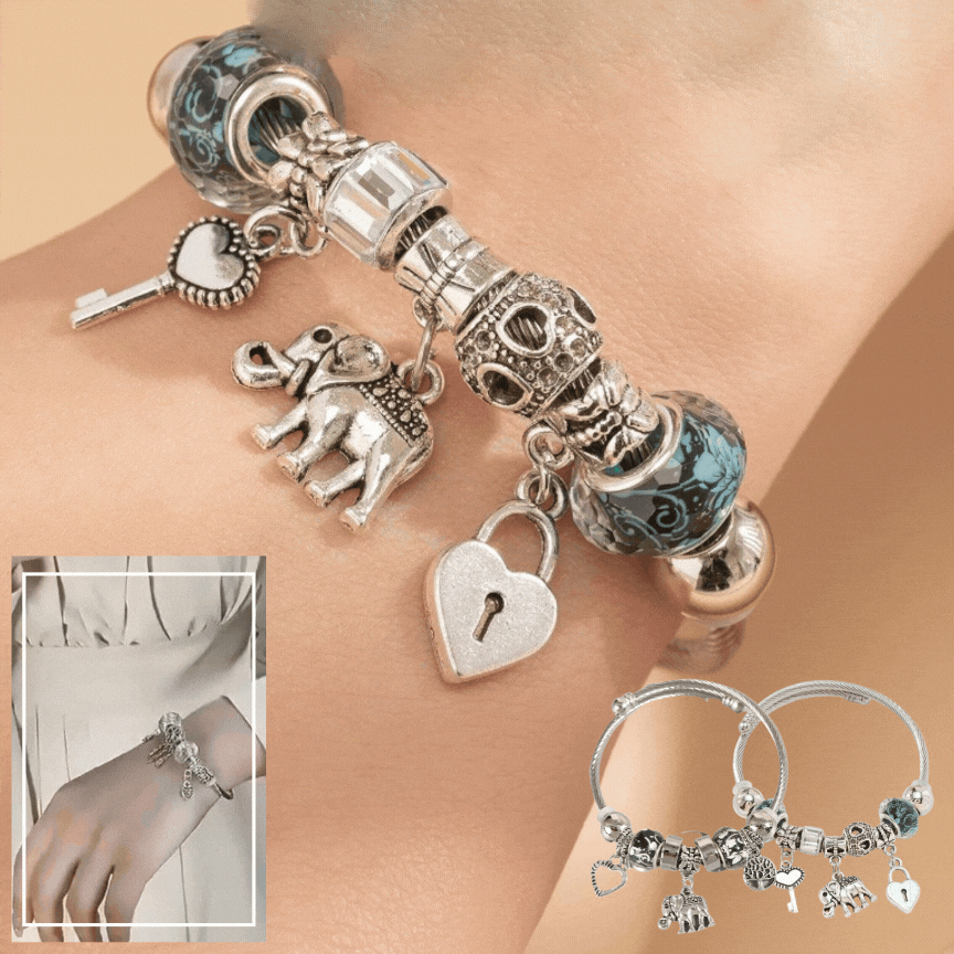 ✨💎【Gorąca wyprzedaż】💖Nowa damska kolorowa bransoletka z kryształowych koralików ze srebra próby 925-4220978