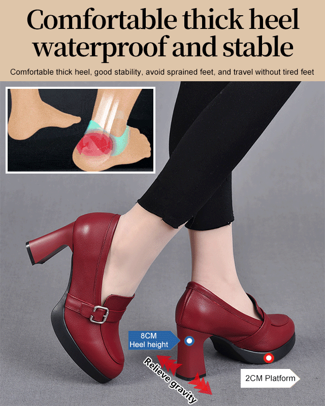 【35-40】πλατφόρμα ψηλοτάκουνα γυναικεία παπούτσια με χοντρό τακούνι μόδας