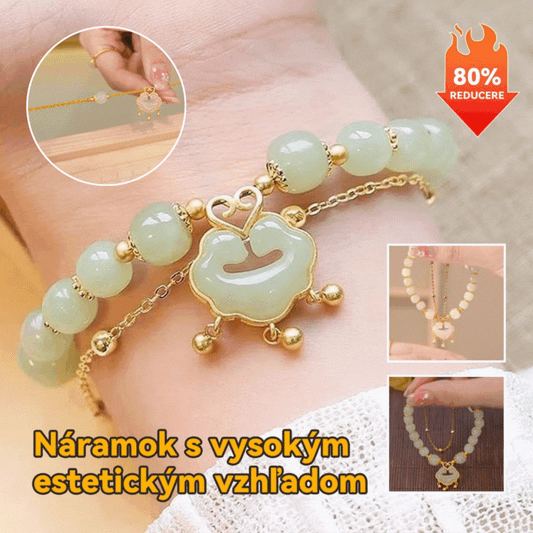 ✨【Kúpte jeden a dostanete jeden zadarmo】Nový náramok z nefritu Hetian zo 14K zlata