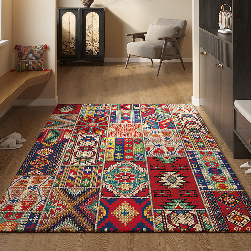 🔥40% kedvezmény + Ingyenes szállítás🔥【80*120CM】Perzsa stílusú lakástextil lábtörlő, kristály bársony anyagból, csúszásmentes, könnyen tisztítható és koszálló