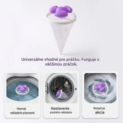 🌀6 kusov 22 €✨ Plávajúci filter do práčky – Zachytáva vlákna, vlasy a zvieracie chlpy pri každom praní 🧺