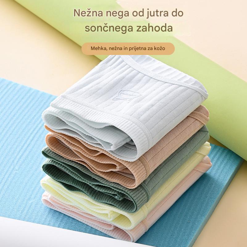 💖🔥【Paket 7】Zadnji dan 50% popusta: Ženske bombažne hlačke z visokim pasom, antibakterijske
