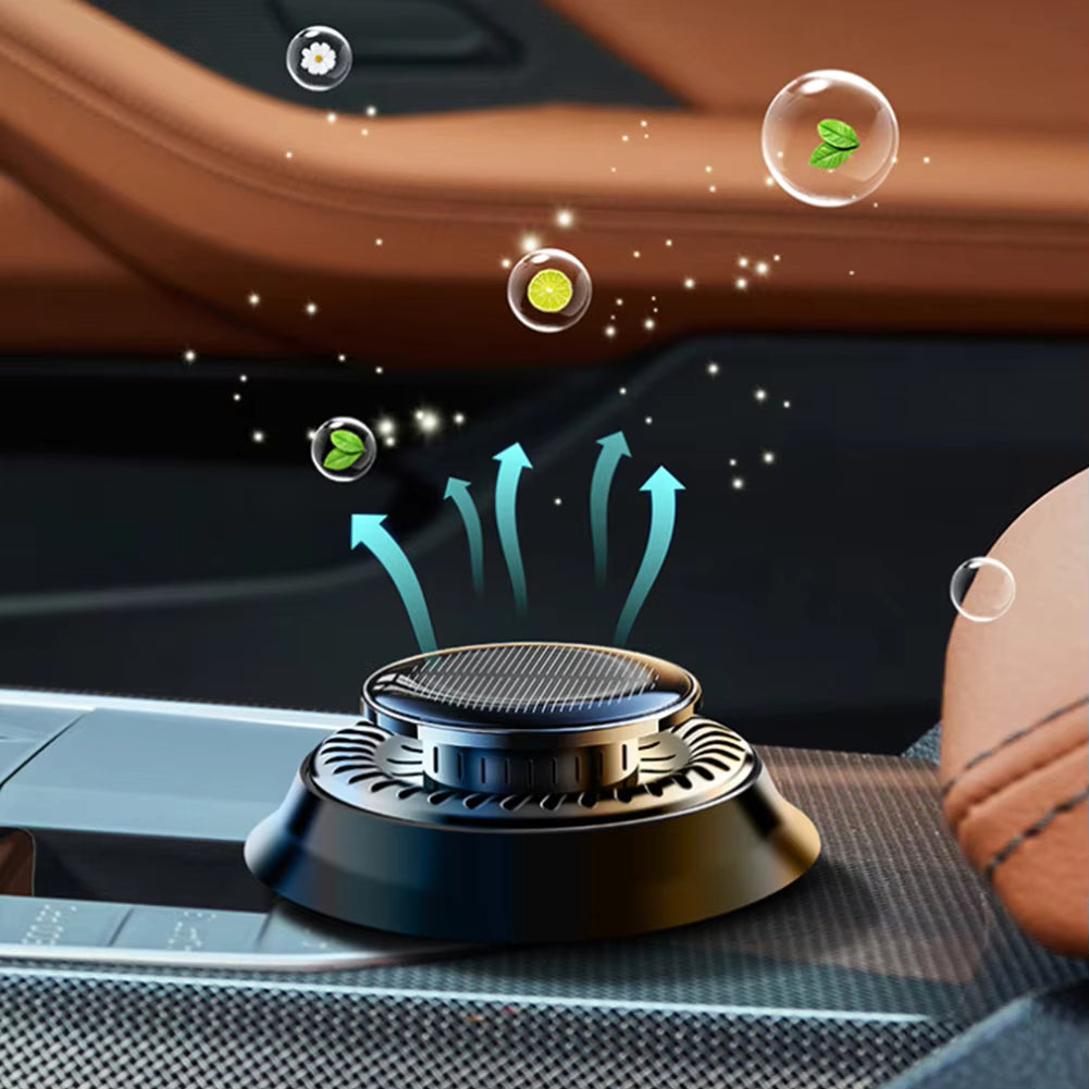 ⛄🚗 Napelemes UFO autóillatosító, autós kiegészítő, felszerelhető illatdiffúzor, forgó dekoráció