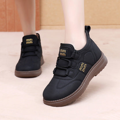 🔥【35-41】Зима 2026, нов стил кадифени и дебели топли снежни ботуши, удобни и неплъзгащи се дебели подметки, които няма да уморят краката ви