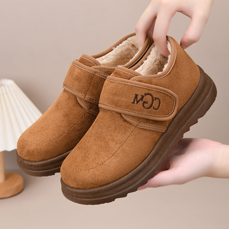 🏆Téli gyapjú🔥【36-41】Divatos, új stílusú téli rövid csizma nőknek, puha hótaposóval