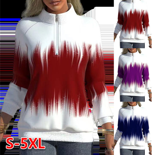 🔥【S-5XL】Есенна и зимна топла суичър с половин яка и мек материал