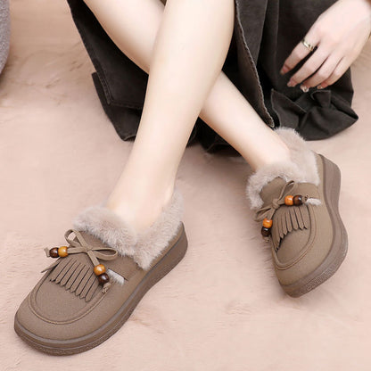 🔥【35-41】Nové zimní teplé kožešinové boty s fleecovou podšívkou