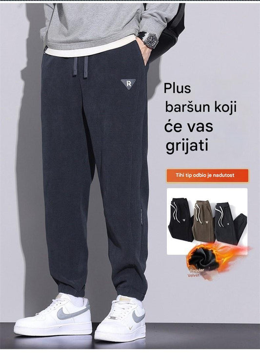 🔥【Akcija – Popust do 50%!】🖤Muške zimske hlače, s dodatnim baršunom i debelim kordom, tople i udobne muške hlače