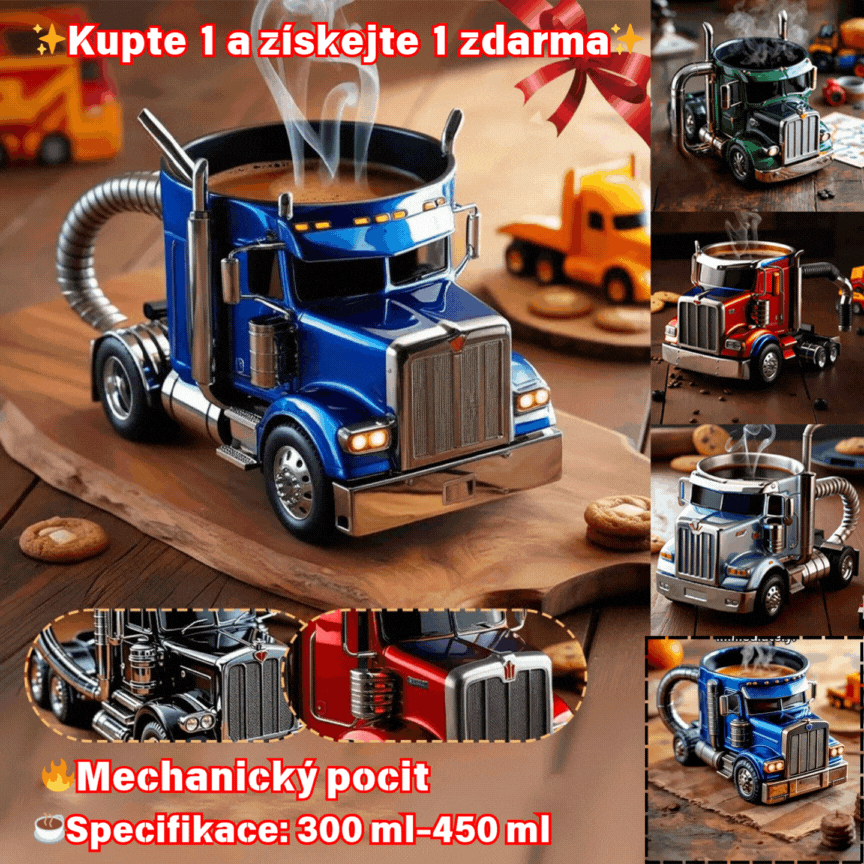 🚛【Kupte jeden, druhý dostanete zdarma】Ručně vyráběné hrnky na kávu pro kamiony