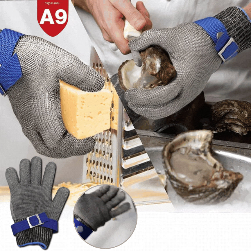 🔥【Αγοράστε 1 και πάρτε 1 δωρεάν】Γάντια Ασφαλείας από Ανοξείδωτο Ατσάλι – Ανθεκτικά στις Κοπές, Υψηλής Προστασίας