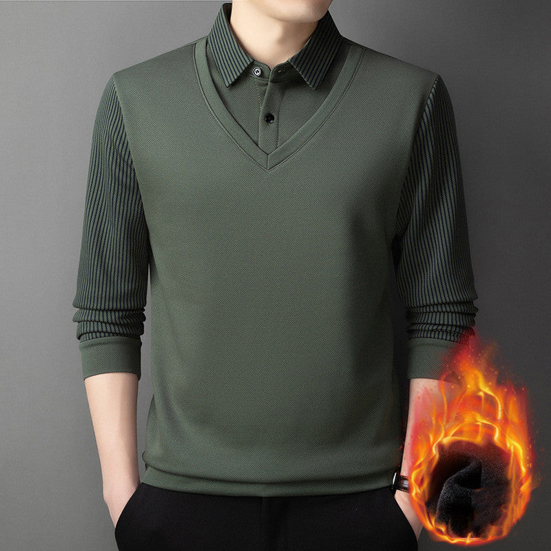 🔥👔【M-4XL】Nova moška dvodelna obleka iz imitacije šenila 2025