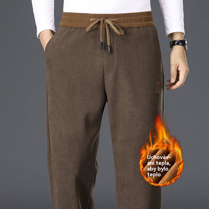 🔥🔥【50%OFF】Nové vysoko kvalitné nohavice z čistej bavlny, zosilnené a podšité flísom, ležérne a pohodlné.